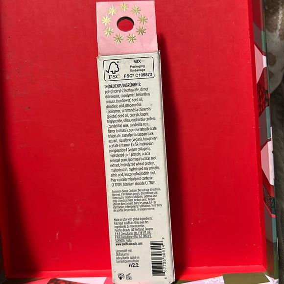 BNIB Pacifica Vegan Collagen Complex Lip Balm in “vanilla cupcake pink shimmer” - Picture 5 of 5